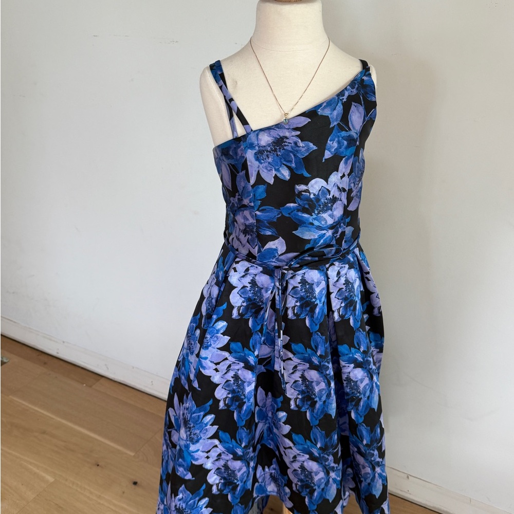 Floral Blue and Black girls formal Dress ‘Speechless Kids’